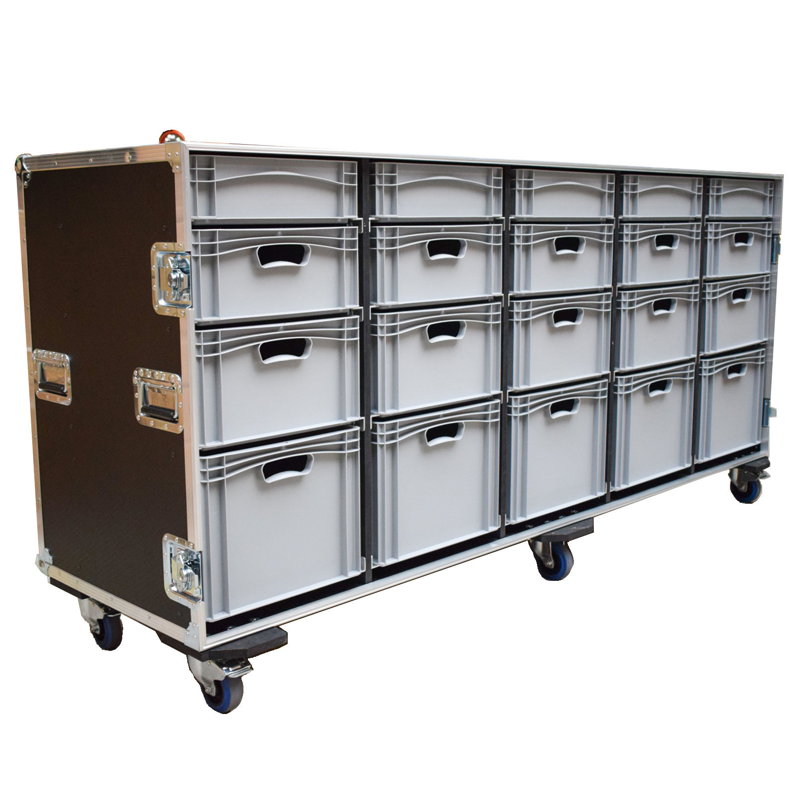 Large Production Flight Case With 20 Trays